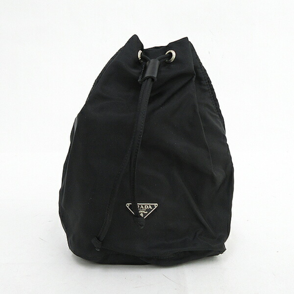 Prada Black Pouch Nylon Drawstring - image 2